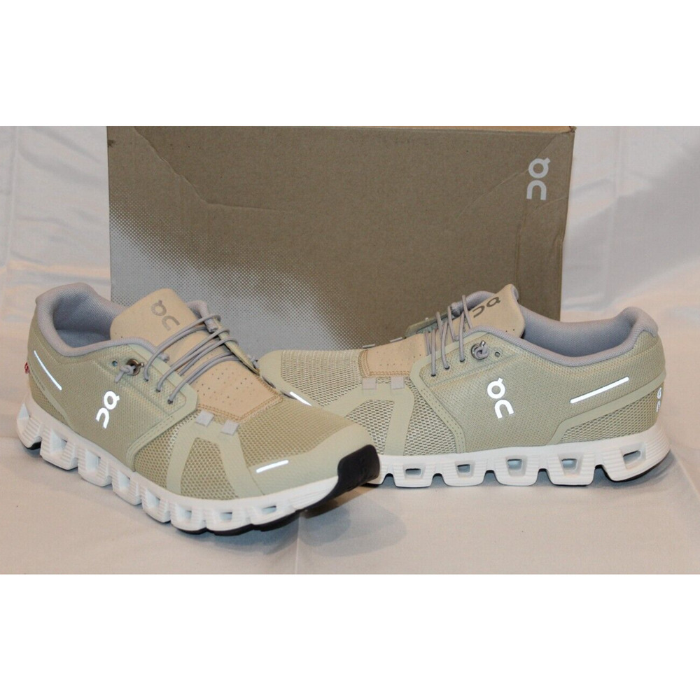 NIB ON CLOUD WOMEN'S CLOUD 5 RUNNING SHOES SNEAKERS HAZE SAND SZ 10 NEW‎